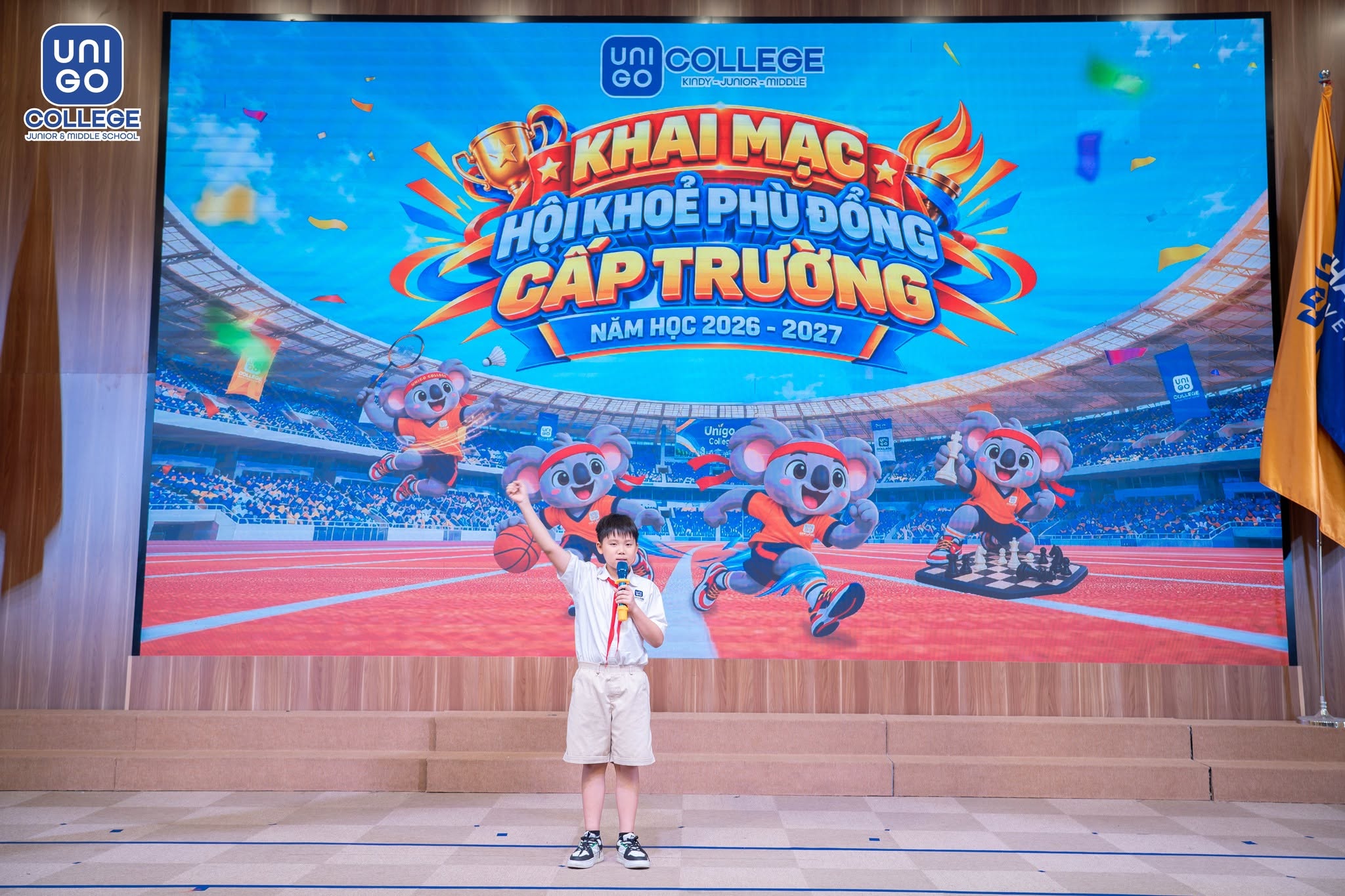 UNIGO KHAI MẠC HỘI KHỎE PHÙ ĐỔNG CẤP TRƯỜNG NĂM HỌC 2026-2027: BỪNG KHÍ THẾ, SẴN SÀNG BỨT PHÁ